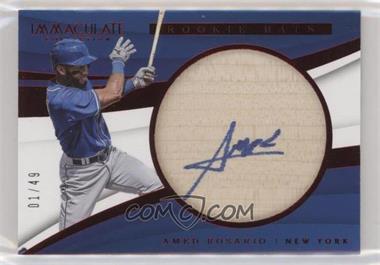 2018 Panini Immaculate Collection - Immaculate Rookie Bats - Red #RB-AR - Amed Rosario /49