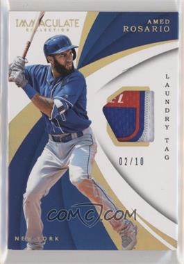 2018 Panini Immaculate Collection - Immaculate Swatches - Laundry Tags #IS-AM - Amed Rosario /10