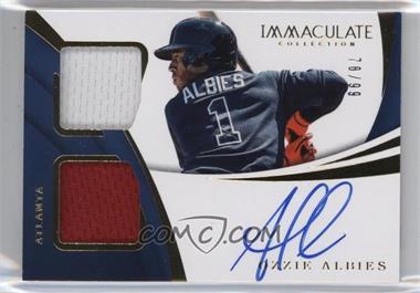 2018 Panini Immaculate Collection - Rookie Dual Materials Autographs #RDM-OZ - Ozzie Albies /99