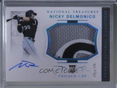 2018 Panini National Treasures - [Base] - Platinum #11 - Rookie Materials Signatures - Nicky Delmonico /1 [Noted]