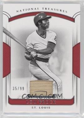 2018 Panini National Treasures - [Base] #134 - Relics - Lou Brock /99