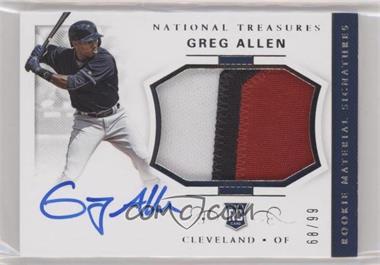 2018 Panini National Treasures - [Base] #14 - Rookie Materials Signatures - Greg Allen /99