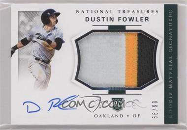 2018 Panini National Treasures - [Base] #33 - Rookie Materials Signatures - Dustin Fowler /99