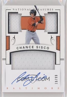 2018 Panini National Treasures - Player's Collection Signatures - Gold #PCS-CS - Chance Sisco /49