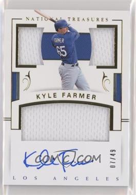 2018 Panini National Treasures - Player's Collection Signatures - Gold #PCS-KF - Kyle Farmer /49