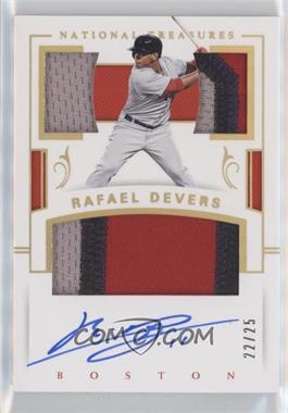 2018 Panini National Treasures - Player's Collection Signatures - Holo Gold #PCS-RD - Rafael Devers /25