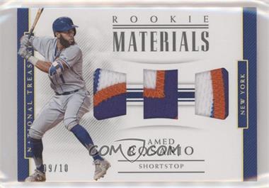 2018 Panini National Treasures - Rookie Materials - Triple Holo Gold #RM-AR - Amed Rosario /10
