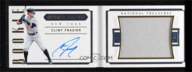 2018 Panini National Treasures - Rookie Signature Jumbo Material Booklets #RSB-CF - Clint Frazier /99
