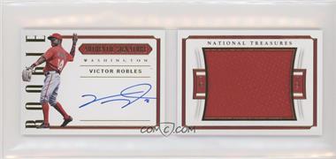 2018 Panini National Treasures - Rookie Signature Jumbo Material Booklets #RSB-VR - Victor Robles /99