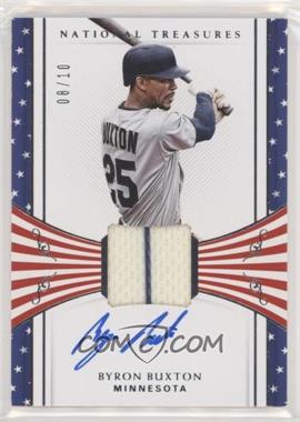 2018 Panini National Treasures - Stars and Stripes Material Autographs #SSM-BX - Byron Buxton /10