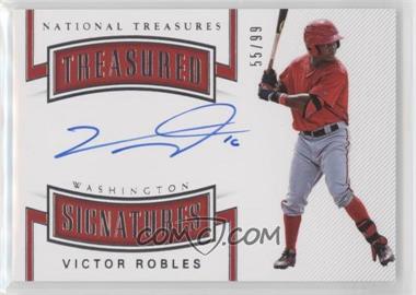 2018 Panini National Treasures - Treasured Signatures #TS-VR - Victor Robles /99