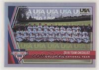 Team Checklist - USA Baseball Collegiate National Team #/25