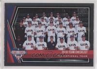 Team Checklist - USA Baseball 18U National Team [EX to NM]