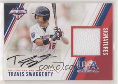2018 Panini USA Baseball Stars & Stripes - Stars and Stripes Material Signatures #24 - Travis Swaggerty /299