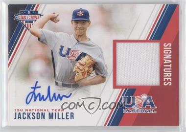 2018 Panini USA Baseball Stars & Stripes - Stars and Stripes Material Signatures #53 - Jackson Miller /289