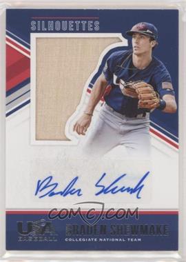 2018 Panini USA Baseball Stars & Stripes - USA Silhouettes Signatures - Bats #2 - Braden Shewmake /49