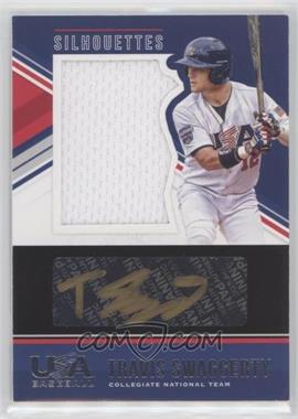 2018 Panini USA Baseball Stars & Stripes - USA Silhouettes Signatures - Black Gold Jerseys #24 - Travis Swaggerty /84