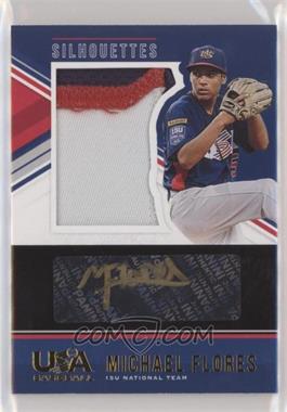 2018 Panini USA Baseball Stars & Stripes - USA Silhouettes Signatures - Black Gold Prime #59 - Michael Flores /10