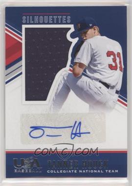 2018 Panini USA Baseball Stars & Stripes - USA Silhouettes Signatures - Jerseys Blue Ink #160 - Tanner Houck /199