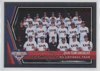 Team Checklist - USA Baseball 18U National Team #/249
