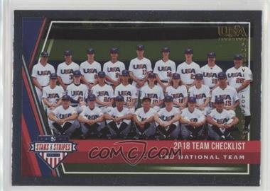 2018 Panini USA Baseball Stars & Stripes Longevity - [Base] #49 - Team Checklist - USA Baseball 15U National Team