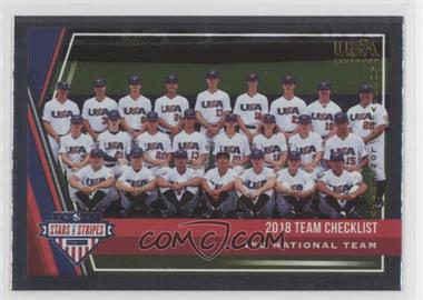 2018 Panini USA Baseball Stars & Stripes Longevity - [Base] #49 - Team Checklist - USA Baseball 15U National Team