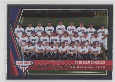 2018 Panini USA Baseball Stars & Stripes Longevity - [Base] #49 - Team Checklist - USA Baseball 15U National Team