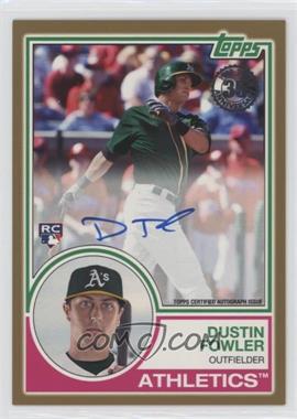 2018 Topps - 1983 Topps Design Autographs - Gold #83A-DFW - Dustin Fowler /50