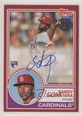 2018 Topps - 1983 Topps Design Autographs - Red #83A-SA - Sandy Alcantara /25