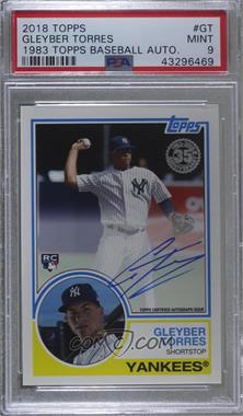 2018 Topps - 1983 Topps Design Autographs #83A-GT - Gleyber Torres [PSA 9 MINT]