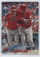 Kole Calhoun (Pictured with Mike Trout) #/99