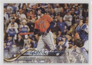 2018 Topps - [Base] #329 - World Series Highlights - George Springer