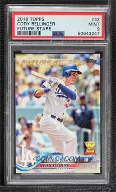 2018 Topps - [Base] #42.1 - Future Stars - Cody Bellinger (Batting) [PSA 9 MINT]