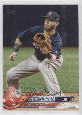 2018 Topps - [Base] #439.1 - Dustin Pedroia (Fielding)