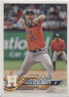 2018 Topps - [Base] #650.1 - Justin Verlander (Orange Jersey) - Courtesy of COMC.com