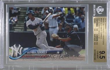 2018 Topps - [Base] #699.2 - SP - Late Rookie Variation - Gleyber Torres (Bat Visible) [BGS 9.5 GEM MINT]