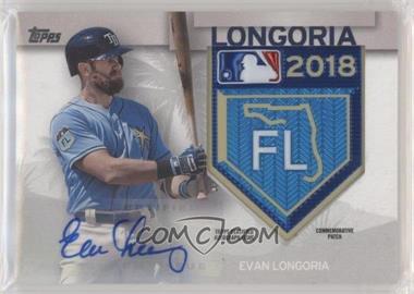 2018 Topps - MLB Spring Training Logo Patch - Autographs #STAP-EL - Evan Longoria /10