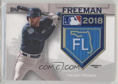 2018 Topps - MLB Spring Training Logo Patch #STP-FF - Freddie Freeman