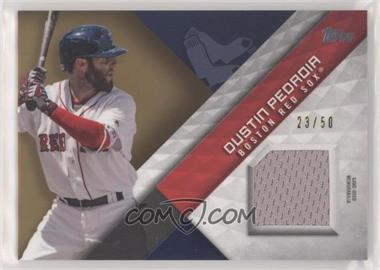 2018 Topps - Major League Material Series 2 - Gold #MLM-DE - Dustin Pedroia /50