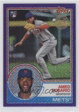 2018 Topps - Silver Pack 1983 Topps Design Chrome - Purple/Blue Wave #24 - Series 1 - Amed Rosario /75