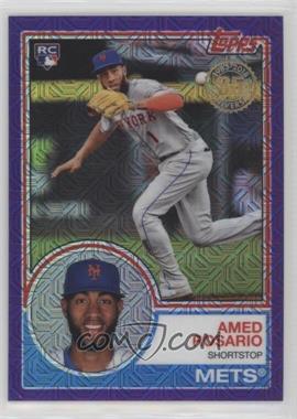 2018 Topps - Silver Pack 1983 Topps Design Chrome - Purple/Blue Wave #24 - Series 1 - Amed Rosario /75