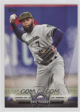 2018 Topps - Topps Salute Series 1 #TS-49 - Memorial Day - Eric Thames