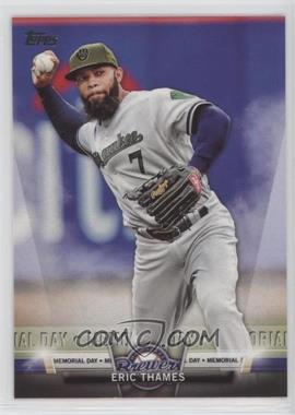 2018 Topps - Topps Salute Series 1 #TS-49 - Memorial Day - Eric Thames