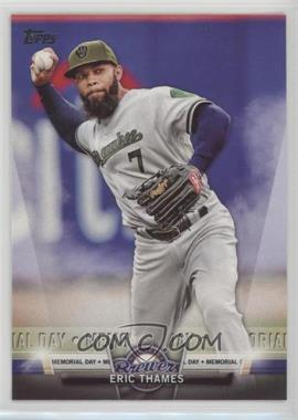 2018 Topps - Topps Salute Series 1 #TS-49 - Memorial Day - Eric Thames