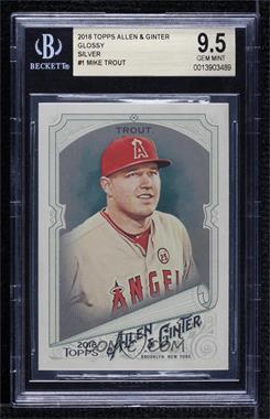 2018 Topps Allen & Ginter's - [Base] - Hot Box #1 - Mike Trout [BGS 9.5 GEM MINT]