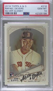 2018 Topps Allen & Ginter's - [Base] - Hot Box #216 - Rafael Devers [PSA 10 GEM MT]