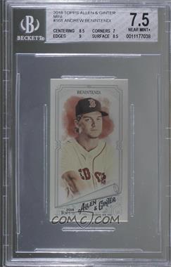 2018 Topps Allen & Ginter's - [Base] - Mini #168 - Andrew Benintendi [BGS 7.5 NEAR MINT+]