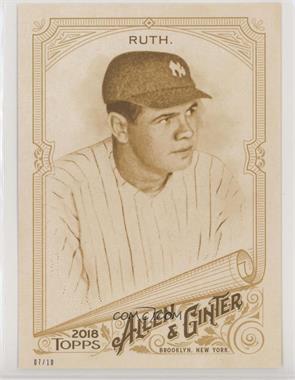 2018 Topps Allen & Ginter's - [Base] - Online Exclusive 5 x 7 Gold #3 - Babe Ruth /10 [EX to NM]