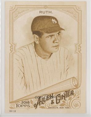 2018 Topps Allen & Ginter's - [Base] - Online Exclusive 5 x 7 Gold #3 - Babe Ruth /10