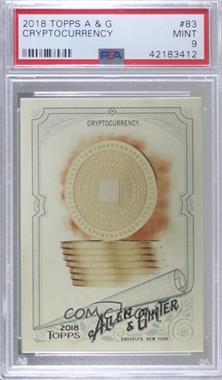 2018 Topps Allen & Ginter's - [Base] #83 - Cryptocurrency [PSA 9 MINT]